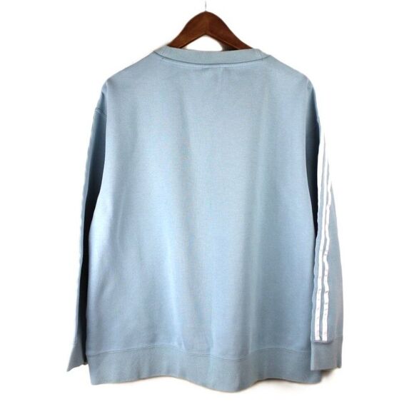 Adidas ORIGINALS 3-Stripes Crewneck Sweatshirt *Like New*, Blue - Size M - Picture 5 of 10